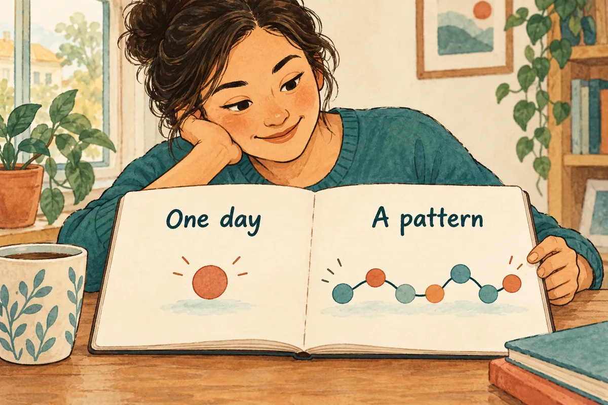 A single activity observation compared with a varied multi-day pattern