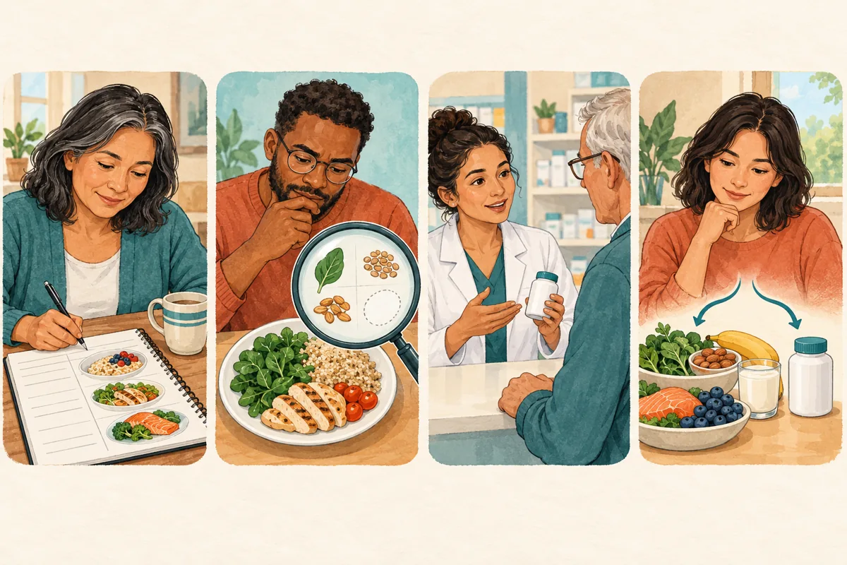 Four illustrated steps for reviewing whether a supplement is needed